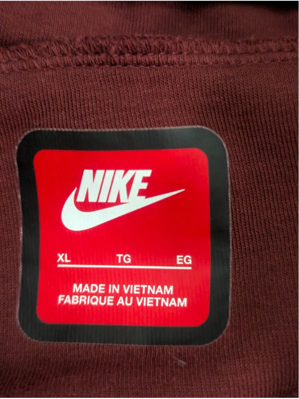 Nike Tech Fleece Open Hem Sweatpants XL Maroon Red